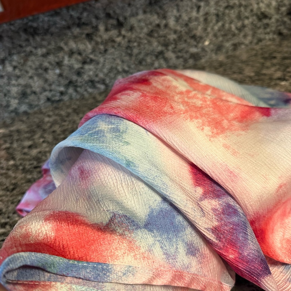 LuLaRoe Red and Blue Endless Dress - Picture 6 of 6